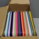 Sintuff 20 Pcs Plastic Art Trays Colorful Fast Food Lunch Trays Bulk Activity Crafts Sensory Serving Organizer for Home, School, Kids, DIY Projects, Painting, Beads(20 Colors,10 x 7 Inch)