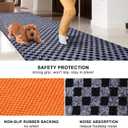 2' x 6' Runner Rugs with Rubber Backing, Outdoor Indoor Utility Non Slip Carpet Rug Runner for Hallway, Custom Size Area Rugs Mat for Entryway Balcony Patio Kitchen Garage Stair Laundry