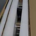 Amico Dining Room Light Fixture 4-Light Kitchen Island Lighting with Adjustable Rods, Farmhouse Decor Black Metal & Wood Chandelier with Seeded Glass Shade, Island Lights for Kitchen