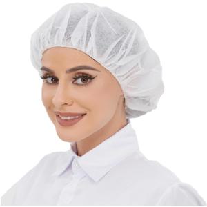 ZMDREAM Hair Nets Disposable Bouffant Cap for Food Service Beauty Latex Free (24 Inch, White)