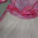 Fourluoo 3 Pcs Pink Axolotl Costume for Girl Pink Tutu Skirt Halloween Cosplay Set for Kid Halloween Dress up Cosplay Party, Size 3-5Y