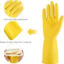 Rubber cleaning gloves 3 or 6 Pairs for Household,Reuseable dishwashing gloves for Kitchen.