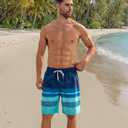 UNICOMIDEA Men Swim Trunks with Compression Liner 9 Inch Long Board Shorts (XXL)