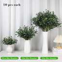 10PCS 32inch Artificial Olive Branches Long Thicken Faux Olive Stems Greenery Plants with Lifelike Olives and Silk Leaves for DIY Floral Crafts Office Wedding Home Decor (Vase Not Included)