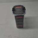 Rubbermaid Brilliance 16-Cup Airtight Food Storage Container with Lid Clear/Grey - optimal for pantry organization flour sugar and food storage