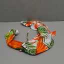 Elegant 2 Piece Sets for Women Sexy Printing Crop Top Long Straight Pants Vacation Outfits Beach (Medium, Orange/Green)