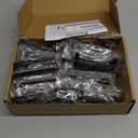 Ravinte 35 Pack Solid 3 Inch Center to Center Slim Square Bar Drawer Handles - Cabinet Hardware in Matte Black - Kitchen Pulls and Handles