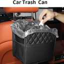 FrgKbTm 2Pack Car Seat Back Organizer, Waterproof Car Backseat Organizer with Cup Holders Large Capacity Hanging Car Storage Bag for Phones Documents Cups Bottle Travel Compatible with Most Vehicles