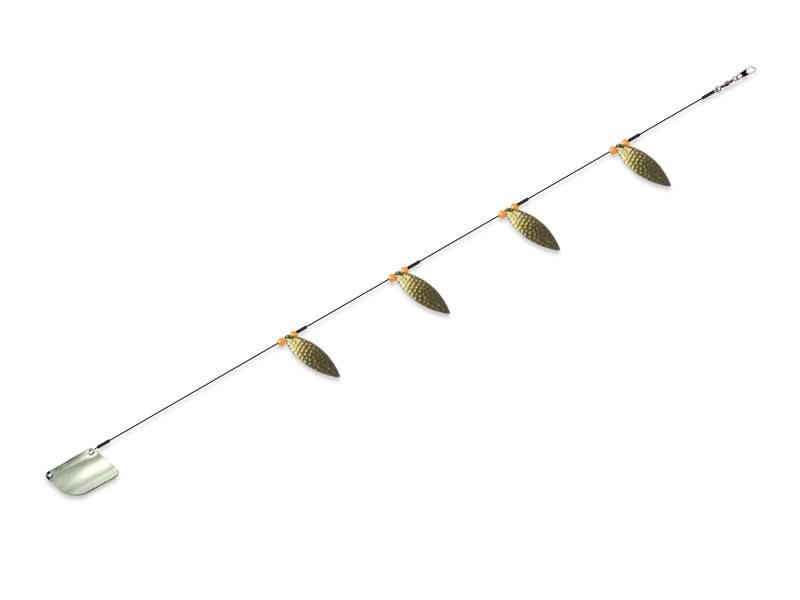 Mack's 24" Troll Lite Flasher - Brass Willow Leaf Fishing Dodger Rig 40831