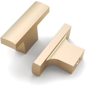 Asidrama 10 Pack Champagne Gold Kitchen Cabinet Knobs Dresser Knob Drawer Knobs Cabinet Hardware Zinc Knob for Dresser Drawers