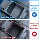 TOPINSTALL 2-Layer Trays Compatible with 2025 2026 Ford Bronco 4 Doors Automatic Transmission ONLY, Full Size Bronco Center Console Organizer (Not for Manual Transmission & 2 Doors & Bronco Sport)