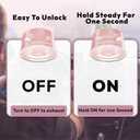 Foldable Magnetic Phone Holder  Double-Sided Suction & Strong Magnet Mount for All Smartphones, Hands-Free Stand for Car, Desk, Mirror, Gym & Wall (Pink)