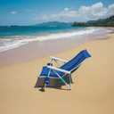 Water Buffalo Bondi Beach Chair – Backpack Beach Chair for Adults with Reclining Positions, Cup Holder & High Back Support