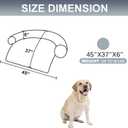 Tinaco Calming Dogs/Cats Bed Mats, Dog Pad Washable Removable Couch Cover, Plush Long Fur Mat for Pets, Waterproof Lining, Perfect for Small, Medium and Large Dogs and Cats (Gradient Gray, 45"x37")