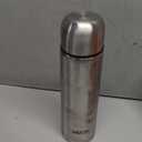 Milton Thermosteel Flip Lid 1000, Double Walled Vacuum Insulated Thermos 1000 ml | 34 oz | 1 Ltr | 24 Hours Hot and Cold Water Bottle with Cover, Stainless Steel, BPA Free,Leak Proof | Silver