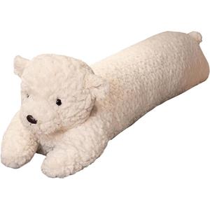 Bear Plush Pillow - 47 inch Long Plush Bear - Birthday, Christmas, Valentine's Day Gift for Kids Boys Girls (White)