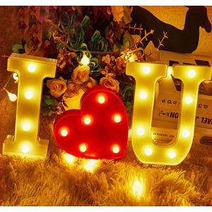 I Love You LED Light, Will You Marry Me Proposal Sign, Perfect for Photo Props, Wedding & Valentine's Day Decor