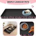 DZWLKJ Guinea Pig Cage Liner,Washable Tarp Bottom Base,Cherry Graphic,28"x56", Reusable for Rabbit, Chinchilla, Hedgehog, Ferret & Other Small Animals.