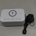 Alarm Clock Speaker Wireless Charger, Digital Alarm Clocks Bedrooms Bluetooth, Alarm Clock Dimmable Light Bedrooms Dual Alarm Snooze Dimmer 12 24H RGB Night Light Bluetooth USB AUX, Gray