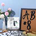 Outus 576 Pieces 8 Sheets Letters Stickers Self Adhesive Vinyl Letter for Graduation Cap Alphabet Number Stickers Mailbox Numbers Sticker, Decals for Classroom Decor Sign Door(Black,6 Inch)