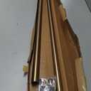 Ivilon Drapery Window Curtain Rod - End Cap Style Design 1 Inch Pole. 72 to 144 Inch Color Warm Gold