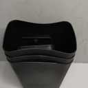 N. NETDOT 3 Pack 10 Liter Small Trash Can with lid, 2.6 Gallon,Garbage Can Slim Trash Bin Waste Basket for Bathroom,Kitchen,Bedroom,Living Room,Office,Laundry - Black