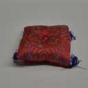 Singing Bowl Cushion Tibetan Buddhism Singing  Bowl Pillow Mat Art Craft Decoration Red Blue (#1)