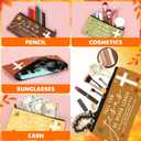 12 Pcs Fall Christian Gifts for Women Religious Pencil Pouch Bible Verse Pencil Case Religious Canvas Cosmetic Bags Scripture Makeup Bags for Thanksgiving Office Supplies