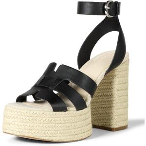 The Drop Women's Bea Platform Heel (6, Black)