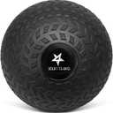 Yes4All Slam Balls, 10-40lb Weighted Ball Weight, Durable PVC Sand Filled Workout Dynamic Slam Ball for Core Strengthen (30lbs, Black)