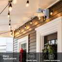 Outdoor Wall Sconce with Outlet GFCI Matte White Waterproof Anti-Rust Aluminum Exterior Barn Lighting Wall Mount Front Porch Light with Outlet
