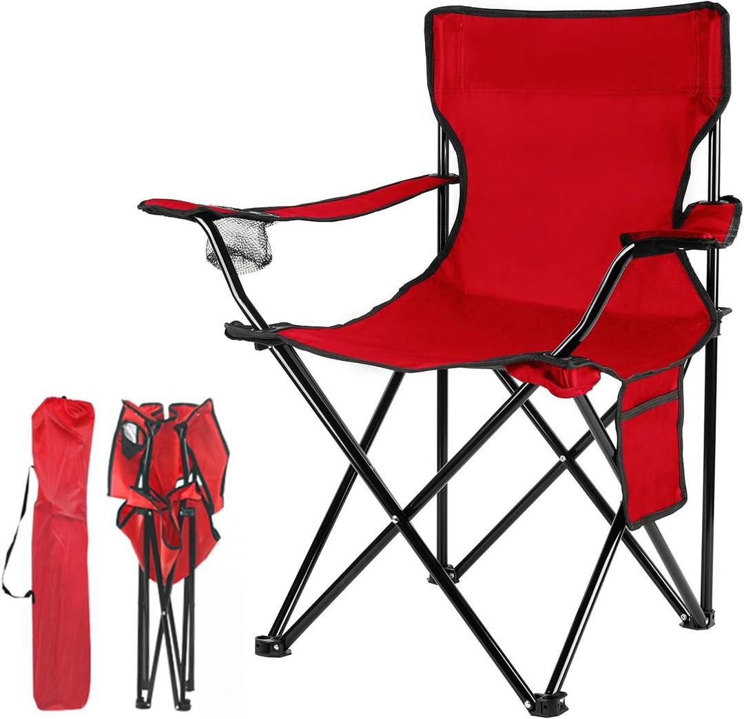 Damei century Folding Camping Chairs- Lightweight, Portable Chair for Beach, Lawn, Outdoor Sports, 19.7" L x 19.7" W x 31.5" H