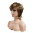 Short Blonde Bob Wigs for White Women Synthetic Hair Heat Resistant Daily Wear Party Cosplay Wigs
