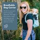 K9 Sport Sack Air 2 - Medium, Jet Black - Ideal for Dogs with 17-19 Back Length - Durable, Breathable Backpack-Style Carrier - Perfect for Walks, Short Hikes & Public Transportation