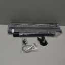 Closet Rods for Hanging Clothes, 17 to 84 Inches Stepless Adjustable Metal Closet Rod, 1.3 Inches Heavy Duty Clothes Hanging Rod for Closet Wardrobes Laundry RV, Black