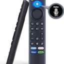 Voice TV Remote Control for AMZ TV Omni Series/TV Omni QLED Series/TV 4-Series Smart TV/TV Cube (3rd Gen), Replacement Remote with 4 Shortcut Netflix, Prime Video, Disney+, hulu