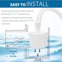 Pool Skimmer Basket for Hayward SPX1082CA & Aladdin B-152 Skimmers, Filter Basket Assembly with Handle Compatible with Hayward SP1083 SP1084 1085 SP1075 Inground Pool Skimmer Basket, White 2 Pack