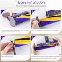 Soft Roller Brush Bar Compatible with Dyson V15 Detect Handheld Vacuum Cleaner, Parts No.971634-01, with 2 Pack V15 HEPA Filters