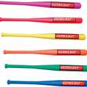 Champion Sports Ultra Bat Set - Assorted Colors - Hand-Eye Coordination - Durable Plastic Construction - Kids Backyard Plastic Baseball Bat - 30" Length - Set of 5