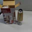 CIRCLE JOY Gravity Electric Salt and Pepper Grinder Set with 2-Speed, Rechargeable Salt and Pepper Grinder Set, Adjustable Coarseness, Whiet LED Light