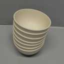 Wrova Wheat Straw Dessert Bowls 10Oz Set Of 7 - Unbreakable Snack Bowls For Kids - Mini Bowls For Ice Cream,Snack And Fruits - Microwave & Dishwasher Safe Appetizer Bowl Sets - Beige