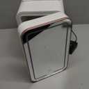 YLFU Mini Fridge for Bedroom, 6L Skincare Fridge with LED Mirror for Dorm & Office, Portable Cooler & Warmer Small Compact Refrigerator for Skincare, Makeup and Cosmetics