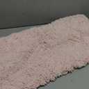 ILANGO Pink Bathroom Rugs 32"  20" Non Slip & Super Absorbent Extra Thick Soft, Washable Bath Mat for Floor, Microfiber Plush Shaggy Bath Rug with Rubber for Bathtub Shower Room Sink