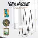 TR-LIFE 16 Inch Heavy Duty Plate Stand (4 Pack) - Metal Display Easel for Large Plates, Picture Frames, Signs, Posters, and Decorative Platters