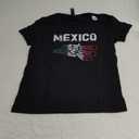 Mexico Vintage Mexican Flag Pride Hecho en Mexico Jersey T-Shirt (Small, Black)