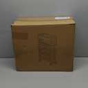 5 Tier Book Rack Storage Bookshelf, Mobile Bookshelf with Wheels, Removable Movable Unique Bookcase, Rolling Book Cart, Bookshelves for Students Study in Dorm Classroom Living Room School (White/Grey)