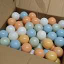 Clear Ball Pit Balls - Crush Proof Plastic Toy Balls for Boys and Girls (100 PACK, Orange,Teal)