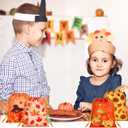 Honoson 24 Pieces Thanksgiving Gift Bags Fall Thanksgiving Party Favor Pumpkin Turkey Maple Leaves Candy Goodies Treat Bag for Fall Harvest Party Supplies