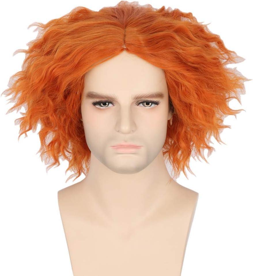 Synthetic Costume Wig - Auburn Color - Soft Fiber Hair Piece