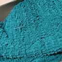 Upgrade Extra Large Deep Green Bathroom Rug Set 3 Pieces Ultra Soft, Thick Absorbent Bath Mats, Non Slip Chenille Toilet Mat for Bathroom, Bedroom, Kitchen, 48"x20"+24"x17"+U Shape24"x20"